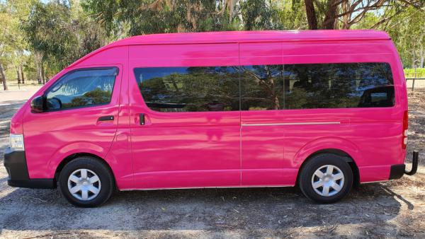 Pink Bus Mini Van